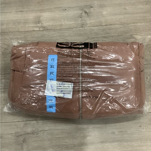 Women's 32 Degrees 3X 3XL Power Tech Jacket Coat Quilted Brown Lightweight Hood - Picture 12 of 13